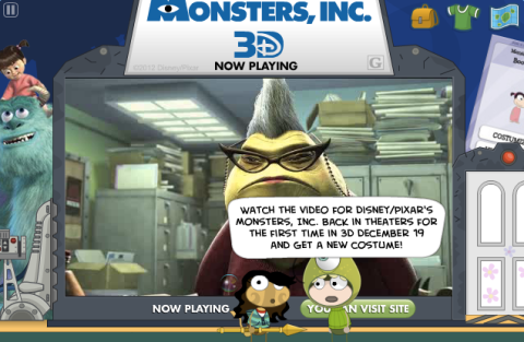 Monsters Inc 3D ad