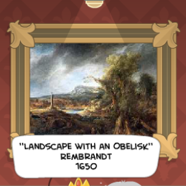 landscape with an obelisk