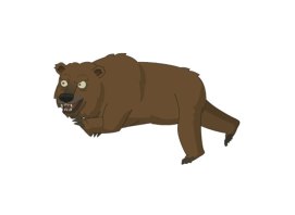 Rigged: This bear gets animated when she's hungry.