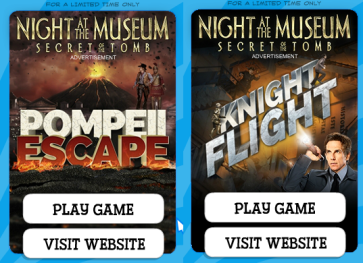 night museum games ad