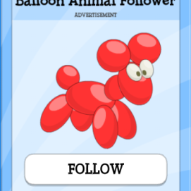 balloonanimalfollower