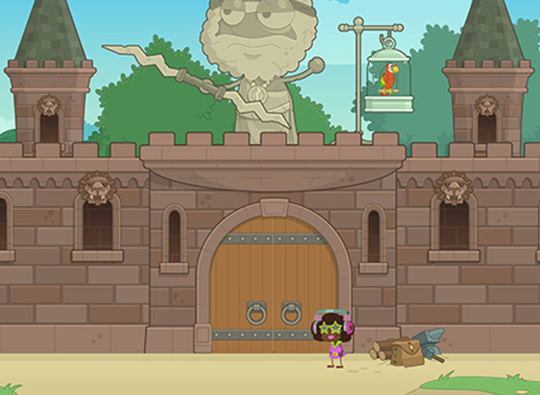 Castle Crasher: A palace fit for a queen. 