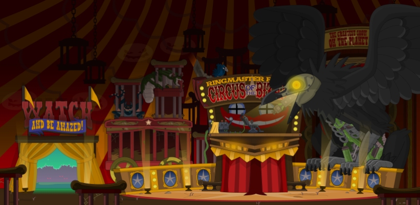 Ringmaster Raven's Tent, Monster Carnival Island