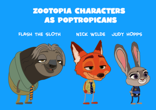 Zootopica characters as Poptropicans