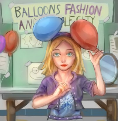 "Balloon experiment Girl"